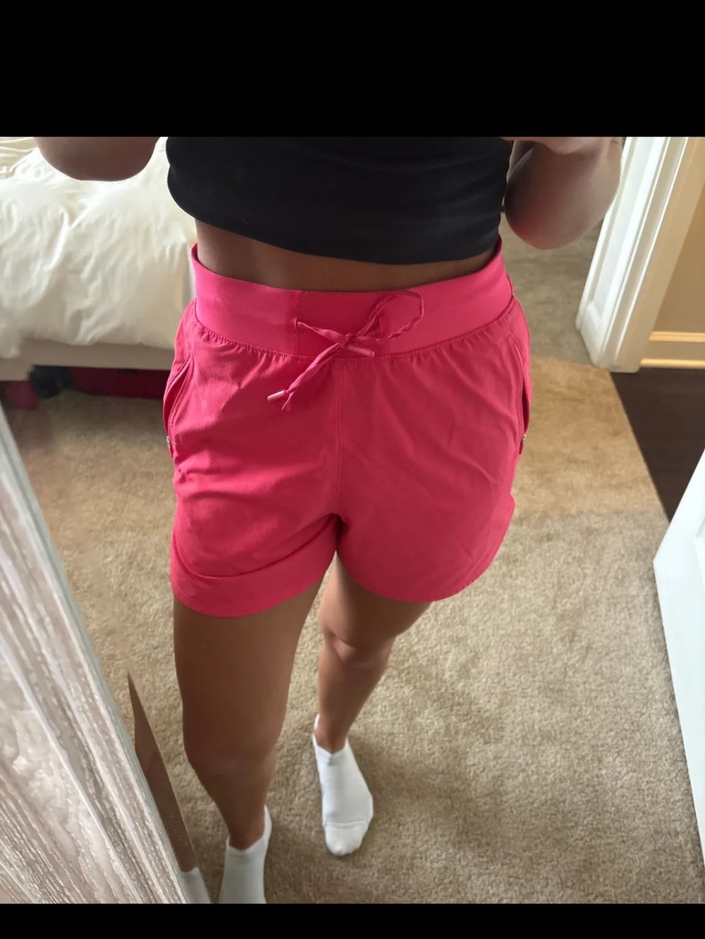 Women’s pink lululemon shorts